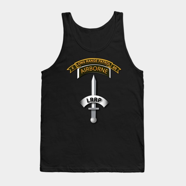 Vietnam - Co E 20th Inf LRRP - Badge Tank Top by twix123844